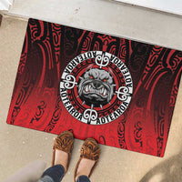 Aotearoa Bulldog Rubber Doormat New Zealand Kowhaiwhai Tribal LT9 - Polynesian Pride