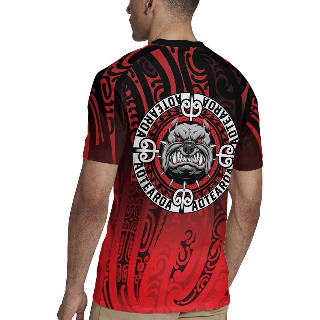 Aotearoa Bulldog Rugby Jersey New Zealand Kowhaiwhai Tribal
