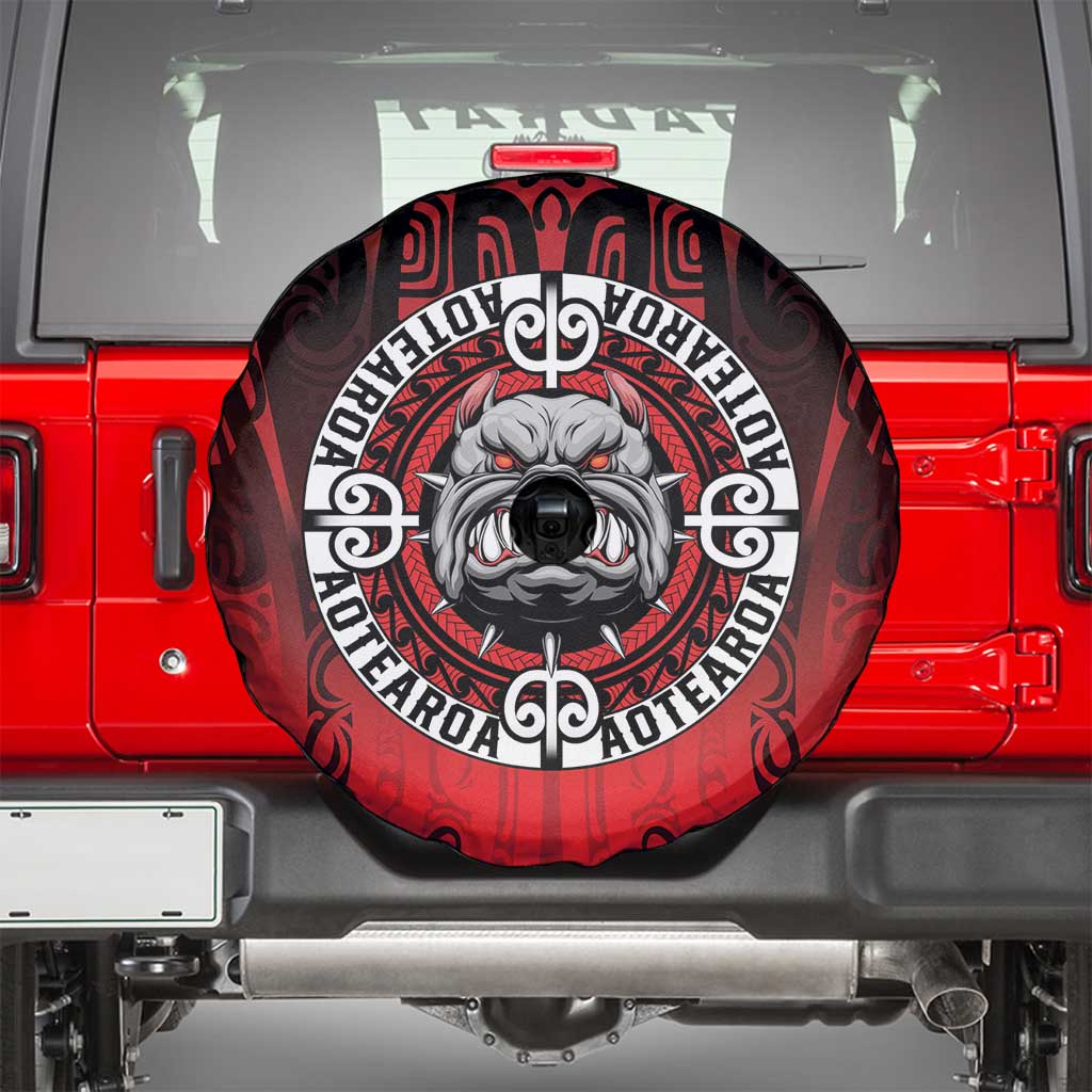 Aotearoa Bulldog Spare Tire Cover New Zealand Kowhaiwhai Tribal LT9 - Polynesian Pride