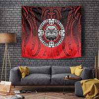 Aotearoa Bulldog Tapestry New Zealand Kowhaiwhai Tribal LT9 Red - Polynesian Pride