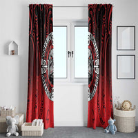 Aotearoa Bulldog Window Curtain New Zealand Kowhaiwhai Tribal LT9 - Polynesian Pride
