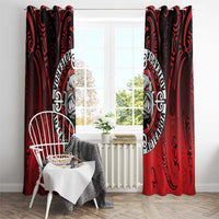 Aotearoa Bulldog Window Curtain New Zealand Kowhaiwhai Tribal LT9 - Polynesian Pride