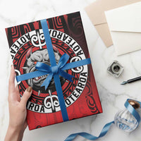 Aotearoa Bulldog Wrapping Paper New Zealand Kowhaiwhai Tribal LT9 - Polynesian Pride