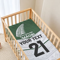 Custom New Zealand Maori Niho Taniwha Baby Bed Cover LT9 - Polynesian Pride