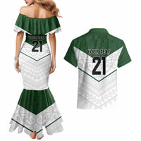 Custom New Zealand Maori Niho Taniwha Couples Matching Mermaid Dress and Hawaiian Shirt LT9 - Polynesian Pride