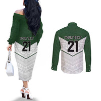 Custom New Zealand Maori Niho Taniwha Couples Matching Off The Shoulder Long Sleeve Dress and Long Sleeve Button Shirt LT9 - Polynesian Pride