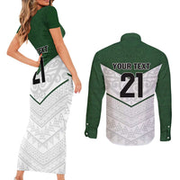 Custom New Zealand Maori Niho Taniwha Couples Matching Short Sleeve Bodycon Dress and Long Sleeve Button Shirt LT9 - Polynesian Pride