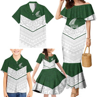 Custom New Zealand Maori Niho Taniwha Family Matching Mermaid Dress and Hawaiian Shirt LT9 - Polynesian Pride