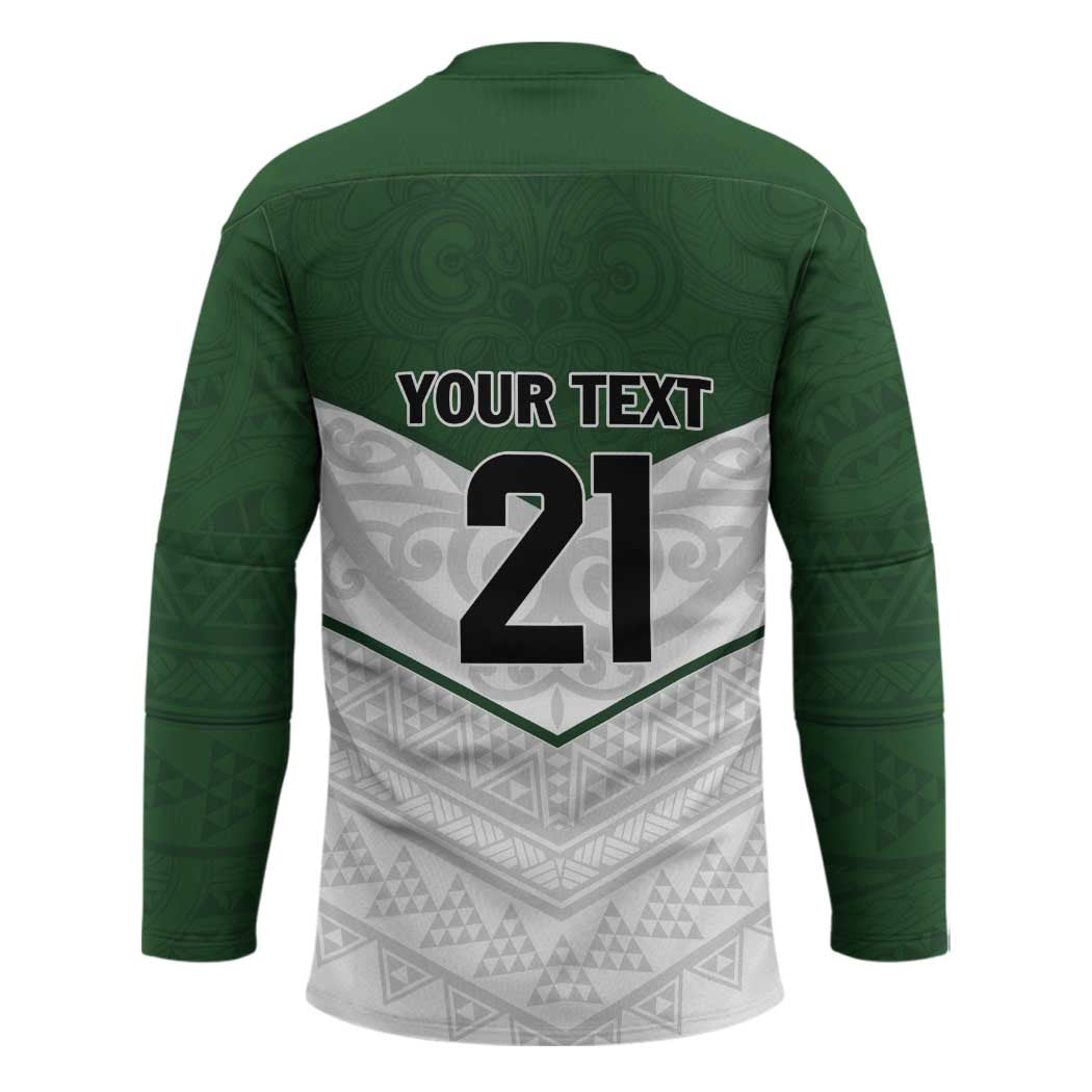 Custom New Zealand Maori Niho Taniwha Hockey Jersey - Polynesian Pride