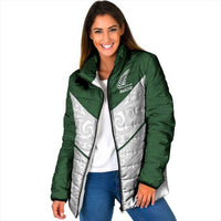 Custom New Zealand Maori Niho Taniwha Padded Jacket - Polynesian Pride