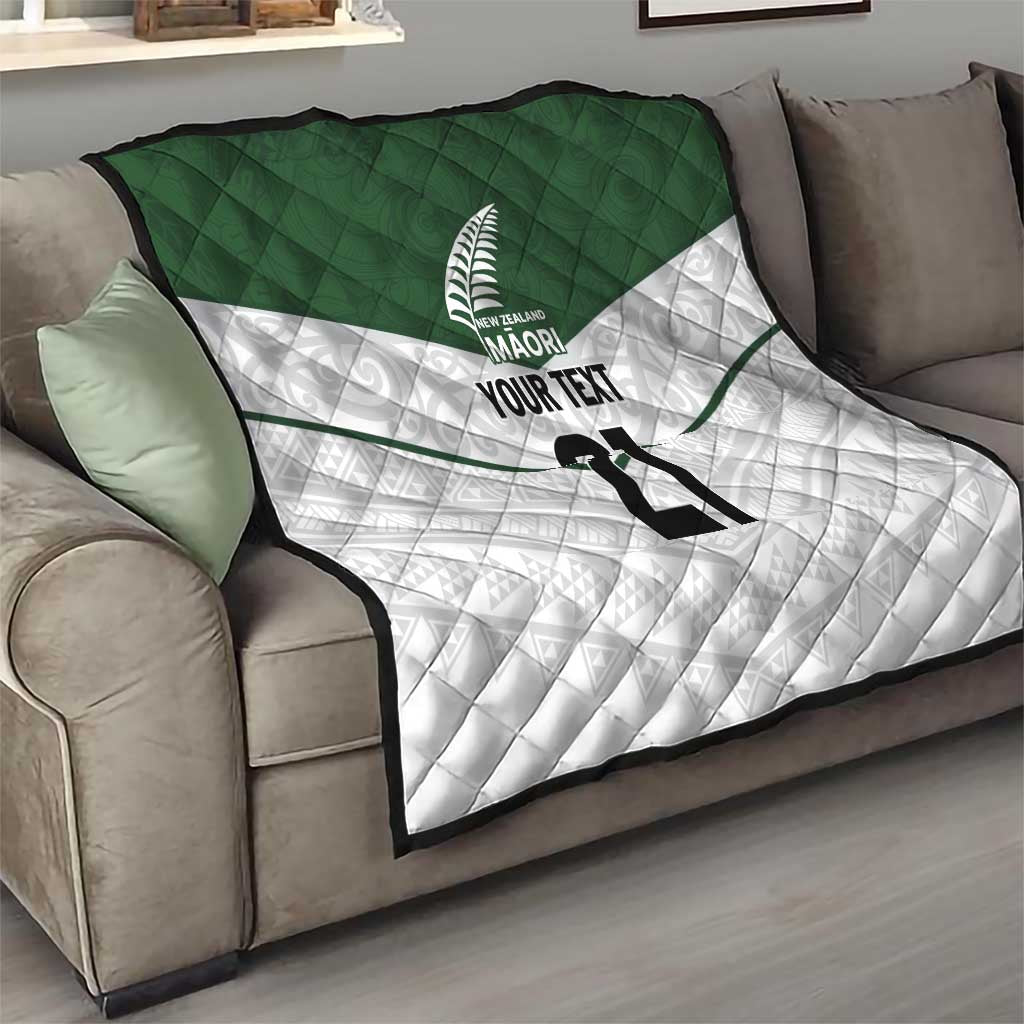 Custom New Zealand Maori Niho Taniwha Quilt