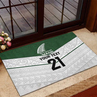 Custom New Zealand Maori Niho Taniwha Rubber Doormat