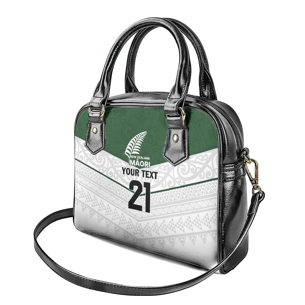 Custom New Zealand Maori Niho Taniwha Shoulder Handbag