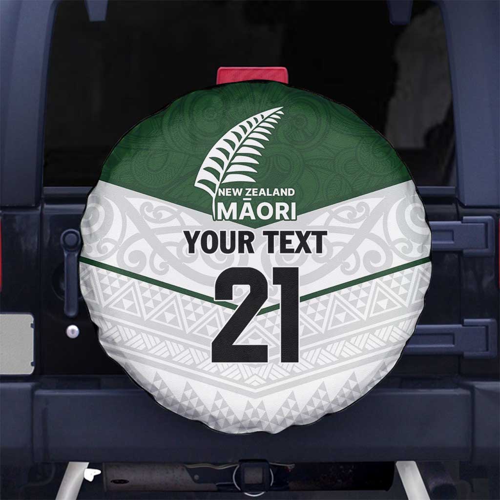 Custom New Zealand Maori Niho Taniwha Spare Tire Cover LT9 No hole Green - Polynesian Pride