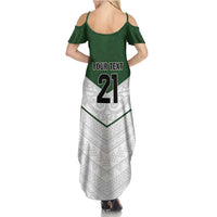Custom New Zealand Maori Niho Taniwha Summer Maxi Dress