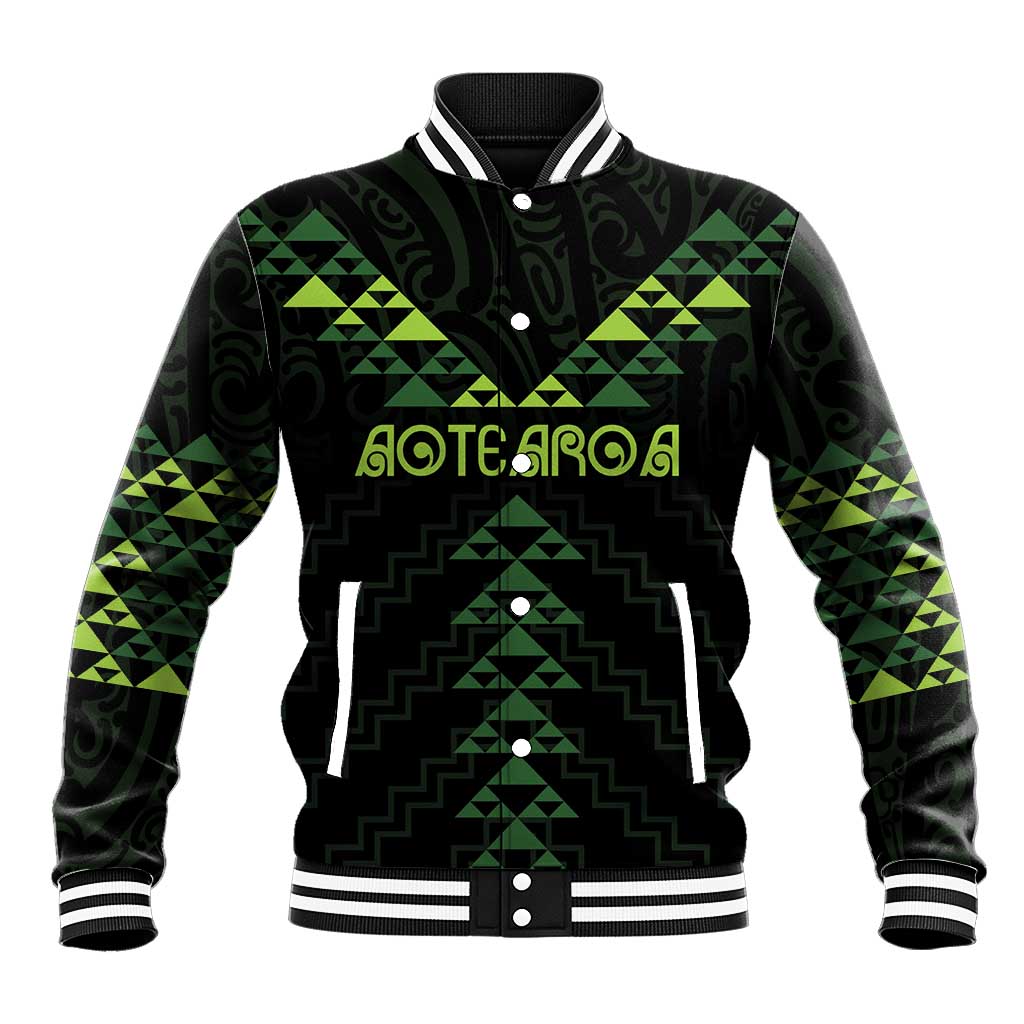 Custom New Zealand Maori Koru Koiri Motif Baseball Jacket