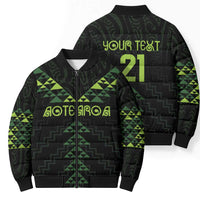 Custom New Zealand Maori Koru Koiri Motif Bomber Puffer Jacket - Polynesian Pride