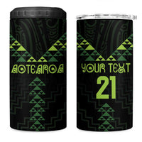 Custom New Zealand Maori Koru Koiri Motif 4 in 1 Can Cooler Tumbler LT9 One Size: 16 oz Green - Polynesian Pride