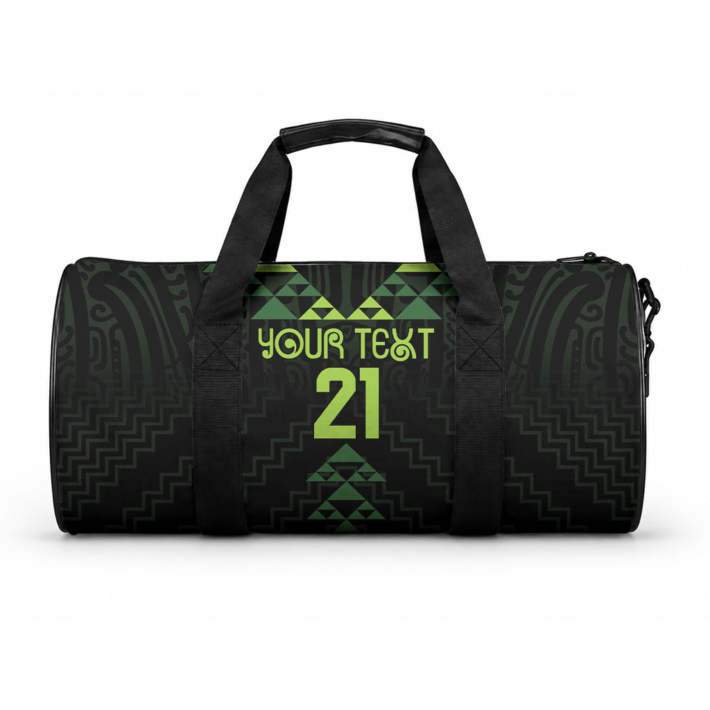 Custom New Zealand Maori Koru Koiri Motif Duffle Bag LT9 One size Green - Polynesian Pride