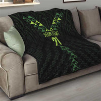 Custom New Zealand Maori Koru Koiri Motif Quilt