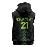 Custom New Zealand Maori Koru Koiri Motif Sleeveless Zip Hoodie LT9 - Polynesian Pride