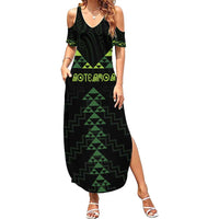 Custom New Zealand Maori Koru Koiri Motif Summer Maxi Dress