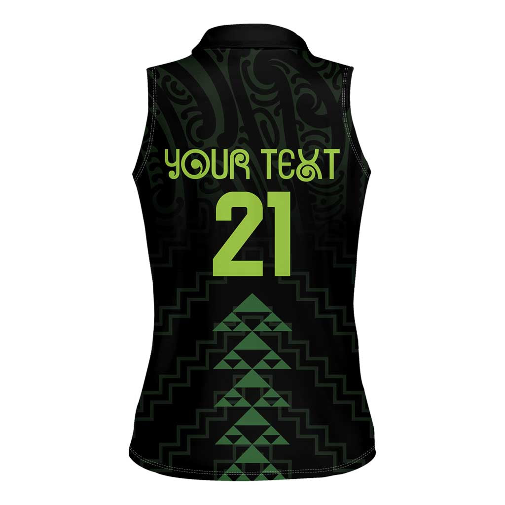 Custom New Zealand Maori Koru Koiri Motif Women Sleeveless Polo Shirt LT9 - Polynesian Pride