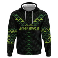 Custom New Zealand Maori Koru Koiri Motif Zip Hoodie