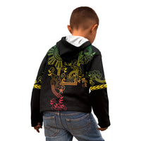 Filipino Sun Tribal Tattoo Kid Hoodie Philippines Inspired Barong Reggae Art LT9 - Polynesian Pride