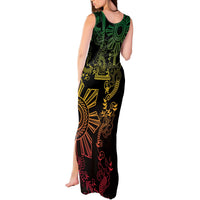 Filipino Sun Tribal Tattoo Tank Maxi Dress Philippines Inspired Barong Reggae Art LT9 - Polynesian Pride