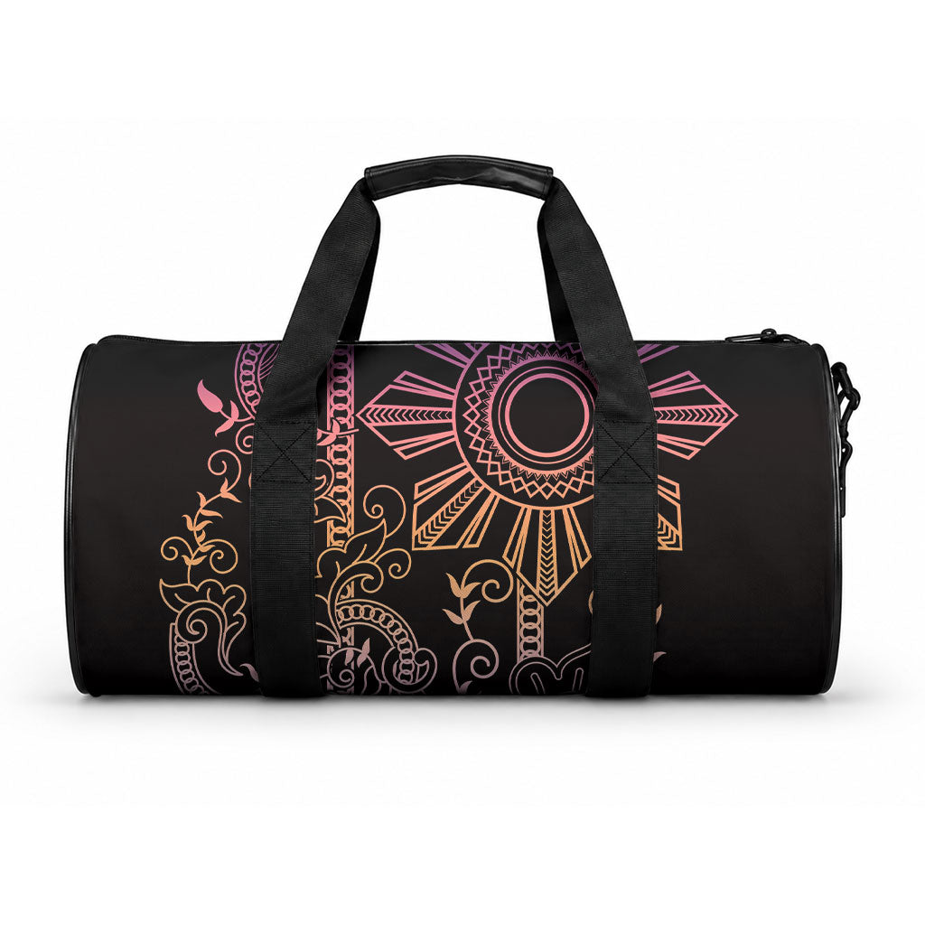Filipino Sun Tribal Tattoo Duffle Bag Philippines Inspired Barong Pink Art