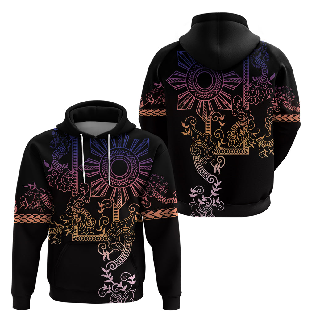 Filipino Sun Tribal Tattoo Hoodie Philippines Inspired Barong Pink Art LT9 - Polynesian Pride