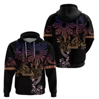 Filipino Sun Tribal Tattoo Hoodie Philippines Inspired Barong Pink Art LT9 - Polynesian Pride