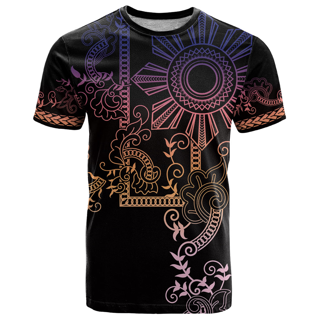 Filipino Sun Tribal Tattoo T Shirt Philippines Inspired Barong Pink Art LT9 Pink - Polynesian Pride