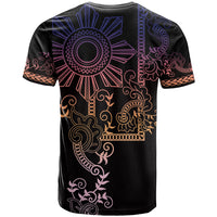 Filipino Sun Tribal Tattoo T Shirt Philippines Inspired Barong Pink Art LT9 - Polynesian Pride