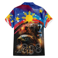 Philippines Lion and Eagle 1898 Family Matching Off Shoulder Maxi Dress and Hawaiian Shirt Pilipinas Maligayang Araw ng Kalayaan LT9 - Polynesian Pride