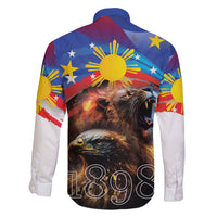 Philippines Lion and Eagle 1898 Family Matching Off Shoulder Maxi Dress and Hawaiian Shirt Pilipinas Maligayang Araw ng Kalayaan LT9 - Polynesian Pride