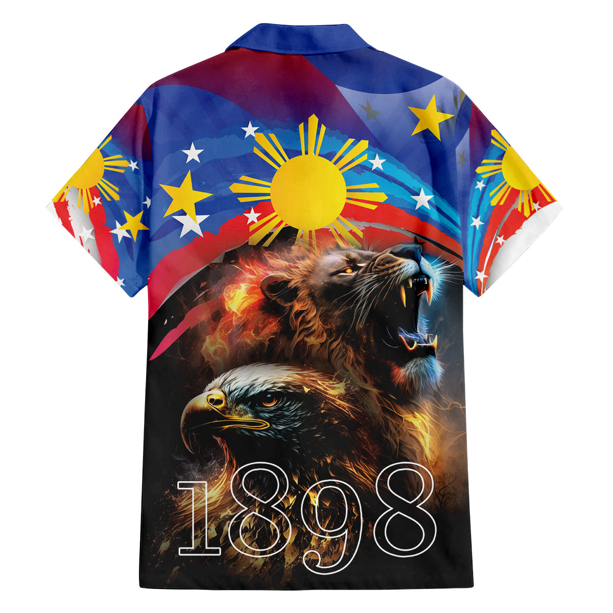 Philippines Lion and Eagle 1898 Family Matching Puletasi and Hawaiian Shirt Pilipinas Maligayang Araw ng Kalayaan LT9 - Polynesian Pride