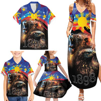 Philippines Lion and Eagle 1898 Family Matching Summer Maxi Dress and Hawaiian Shirt Pilipinas Maligayang Araw ng Kalayaan LT9 - Polynesian Pride