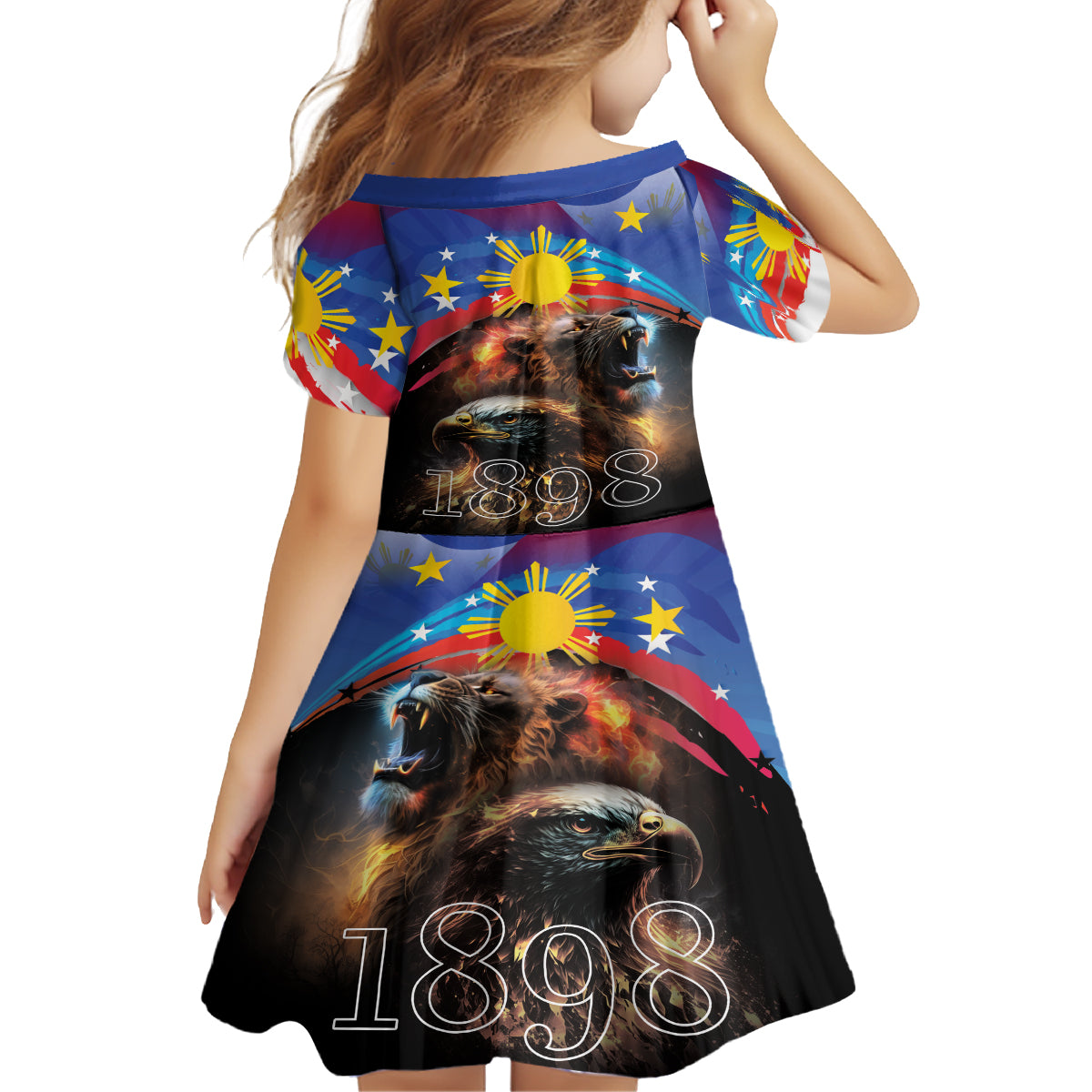 Philippines Lion and Eagle 1898 Family Matching Tank Maxi Dress and Hawaiian Shirt Pilipinas Maligayang Araw ng Kalayaan LT9 - Polynesian Pride