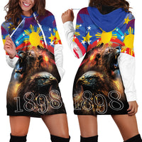 Philippines Lion and Eagle 1898 Hoodie Dress Pilipinas Maligayang Araw ng Kalayaan LT9 - Polynesian Pride