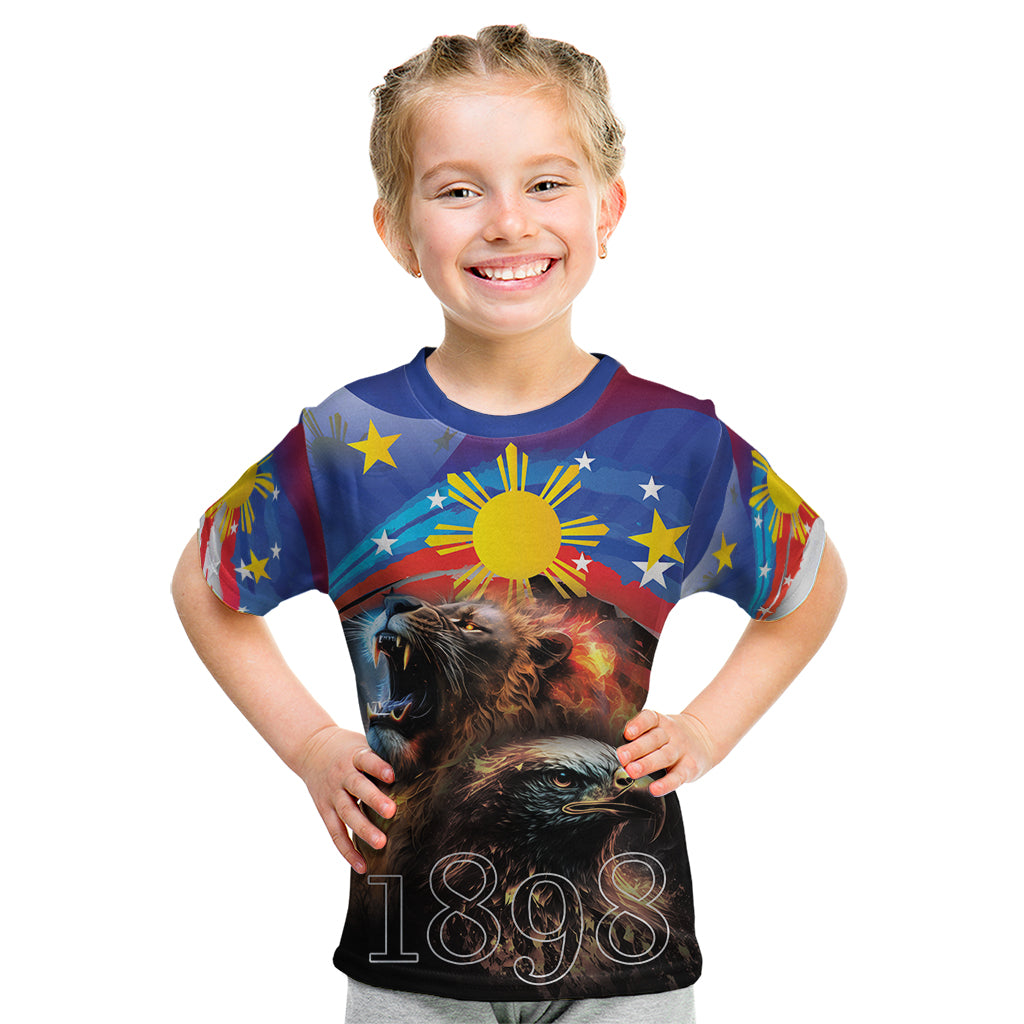 Philippines Lion and Eagle 1898 Kid T Shirt Pilipinas Maligayang Araw ng Kalayaan