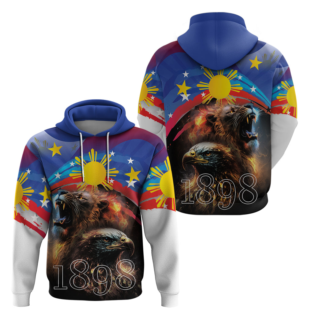 Philippines Lion and Eagle 1898 Zip Hoodie Pilipinas Maligayang Araw ng Kalayaan