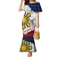 Philippines 126th Independence Day Family Matching Mermaid Dress and Hawaiian Shirt Pilipinas Hunyo 12 Maligayang Araw ng Kalayaan LT9 Mom's Dress White - Polynesian Pride