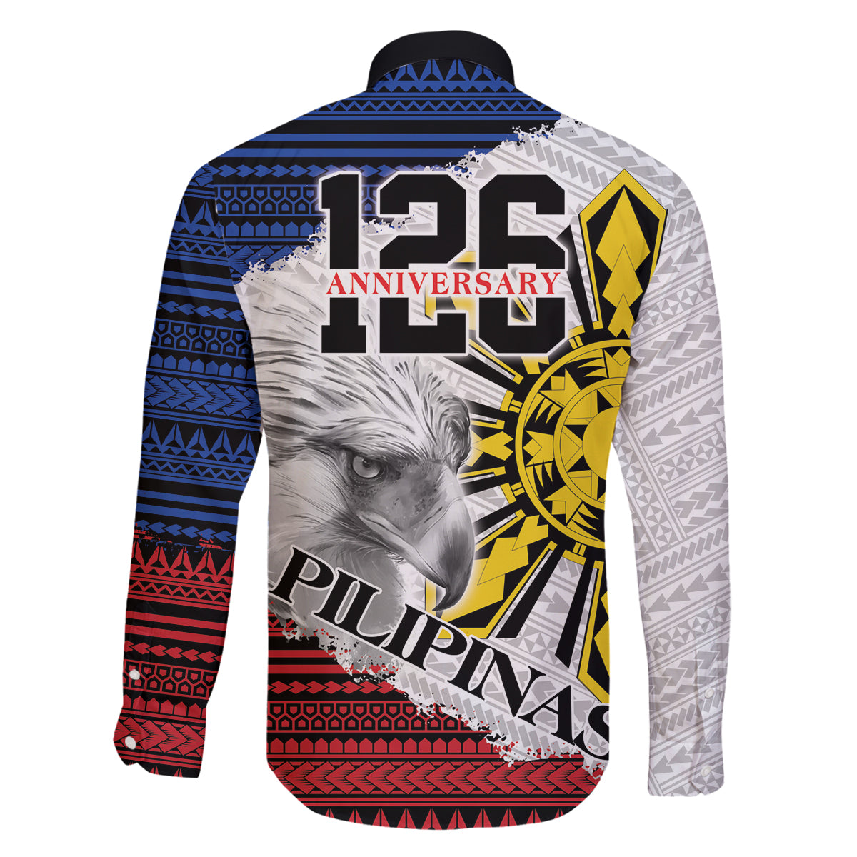 Philippines 126th Independence Day Family Matching Off The Shoulder Long Sleeve Dress and Hawaiian Shirt Pilipinas Hunyo 12 Maligayang Araw ng Kalayaan LT9 - Polynesian Pride