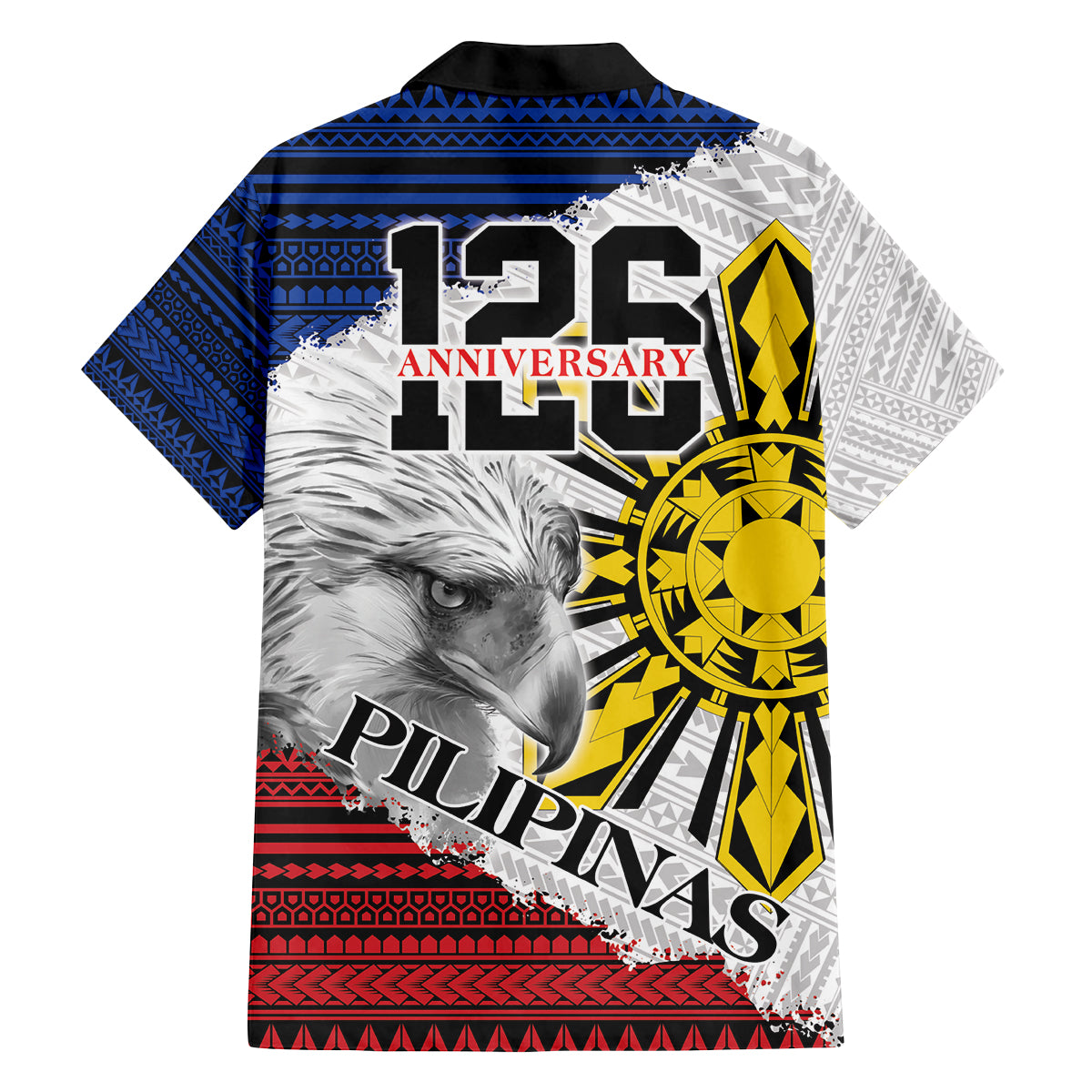 Philippines 126th Independence Day Family Matching Off Shoulder Maxi Dress and Hawaiian Shirt Pilipinas Hunyo 12 Maligayang Araw ng Kalayaan LT9 - Polynesian Pride