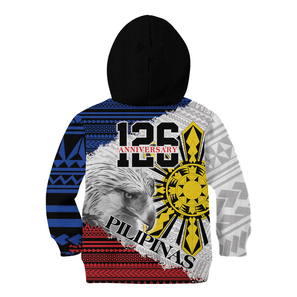 Philippines 126th Independence Day Kid Hoodie Pilipinas Hunyo 12 Maligayang Araw ng Kalayaan LT9 - Polynesian Pride