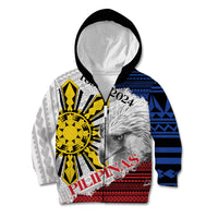 Philippines 126th Independence Day Kid Hoodie Pilipinas Hunyo 12 Maligayang Araw ng Kalayaan LT9 Zip Hoodie White - Polynesian Pride