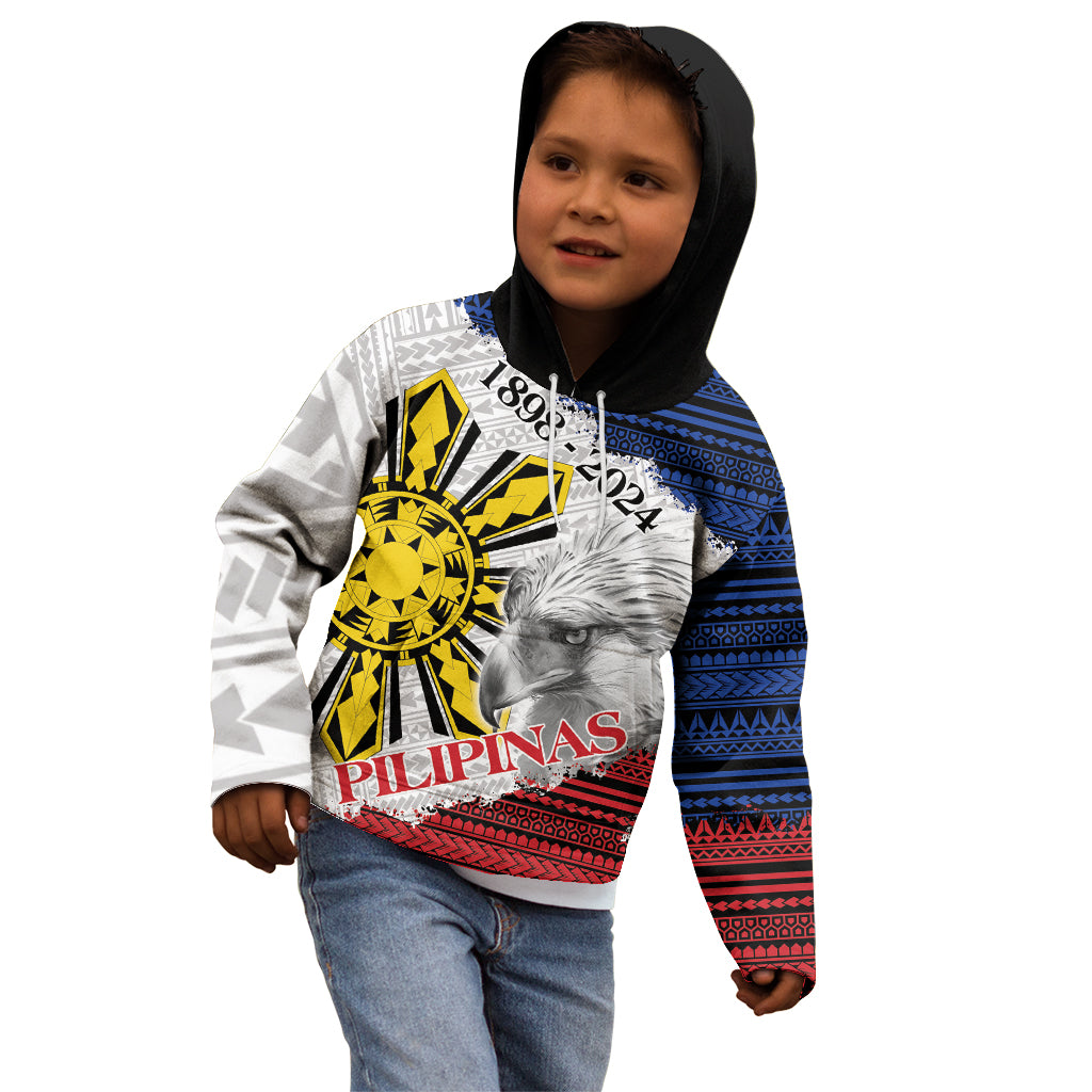 Philippines 126th Independence Day Kid Hoodie Pilipinas Hunyo 12 Maligayang Araw ng Kalayaan LT9 - Polynesian Pride