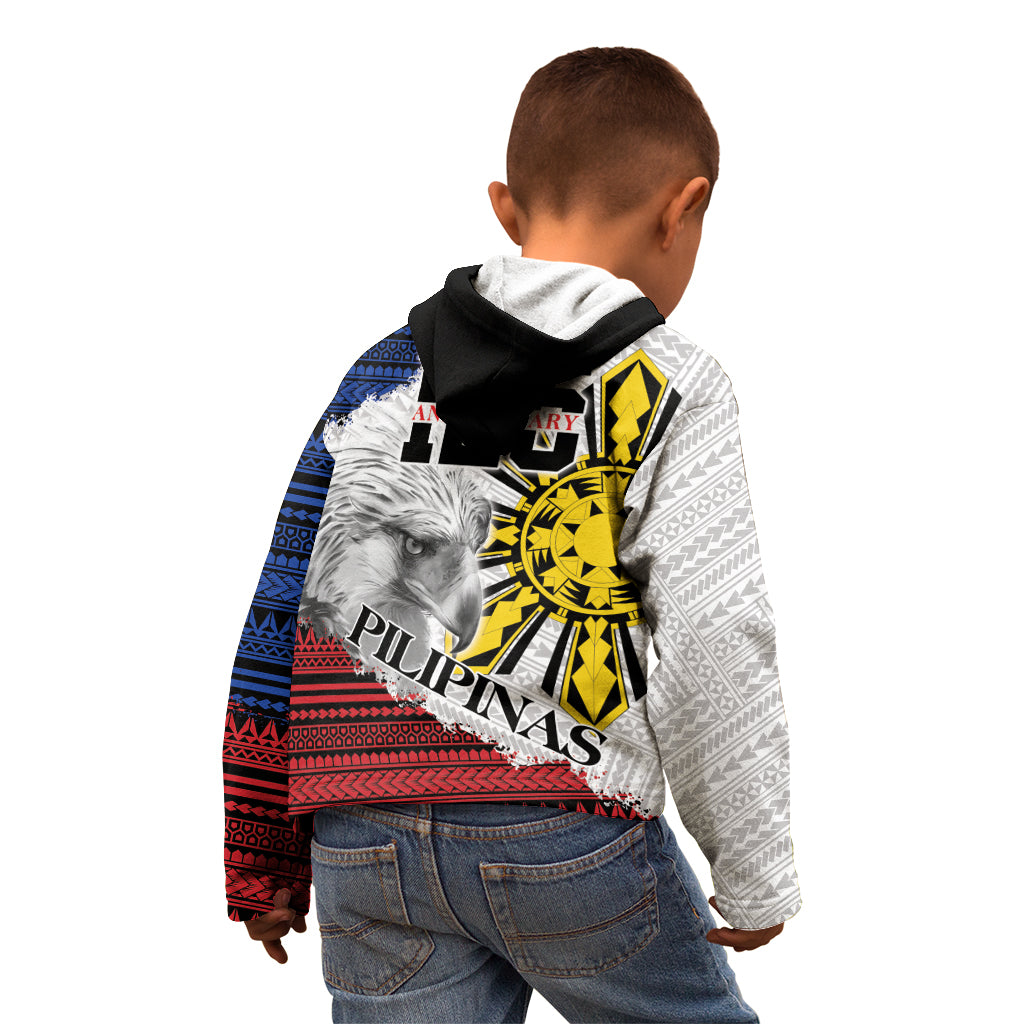 Philippines 126th Independence Day Kid Hoodie Pilipinas Hunyo 12 Maligayang Araw ng Kalayaan LT9 - Polynesian Pride